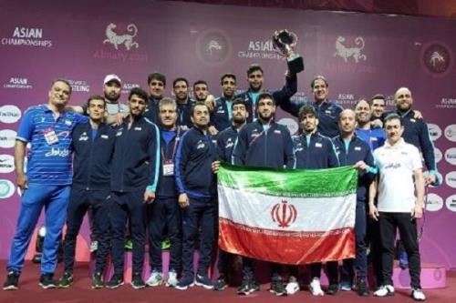 پهلوانان كشتی آزاد ایران با حمایت همراه اول قهرمان آسیا شدند