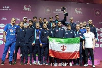 پهلوانان كشتی آزاد ایران با حمایت همراه اول قهرمان آسیا شدند