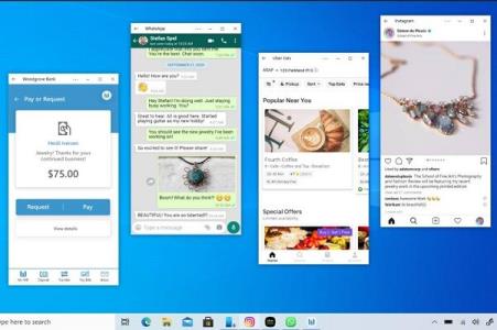اجرای همزمان برنامه های گوشی روی ویندوز 10 تسهیل شد